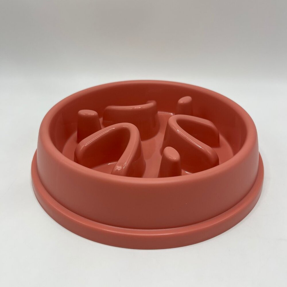 Pet Round Slow Feeder Bowl, Silicone Licking Mat, Anti-Slip & Anti-Tip